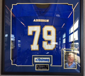 Will Gunnin Framed Jersey Photo Cullman