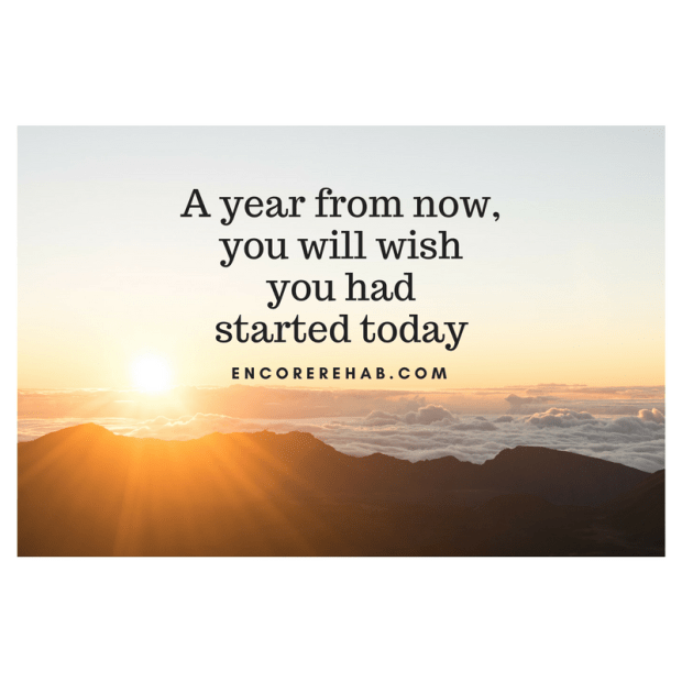 A year from now, you will wish you had started today