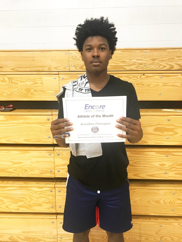 Brendan Flanigan is Athlete of the Month for Hanceville High School and Encore Rehabilitation-Cullman