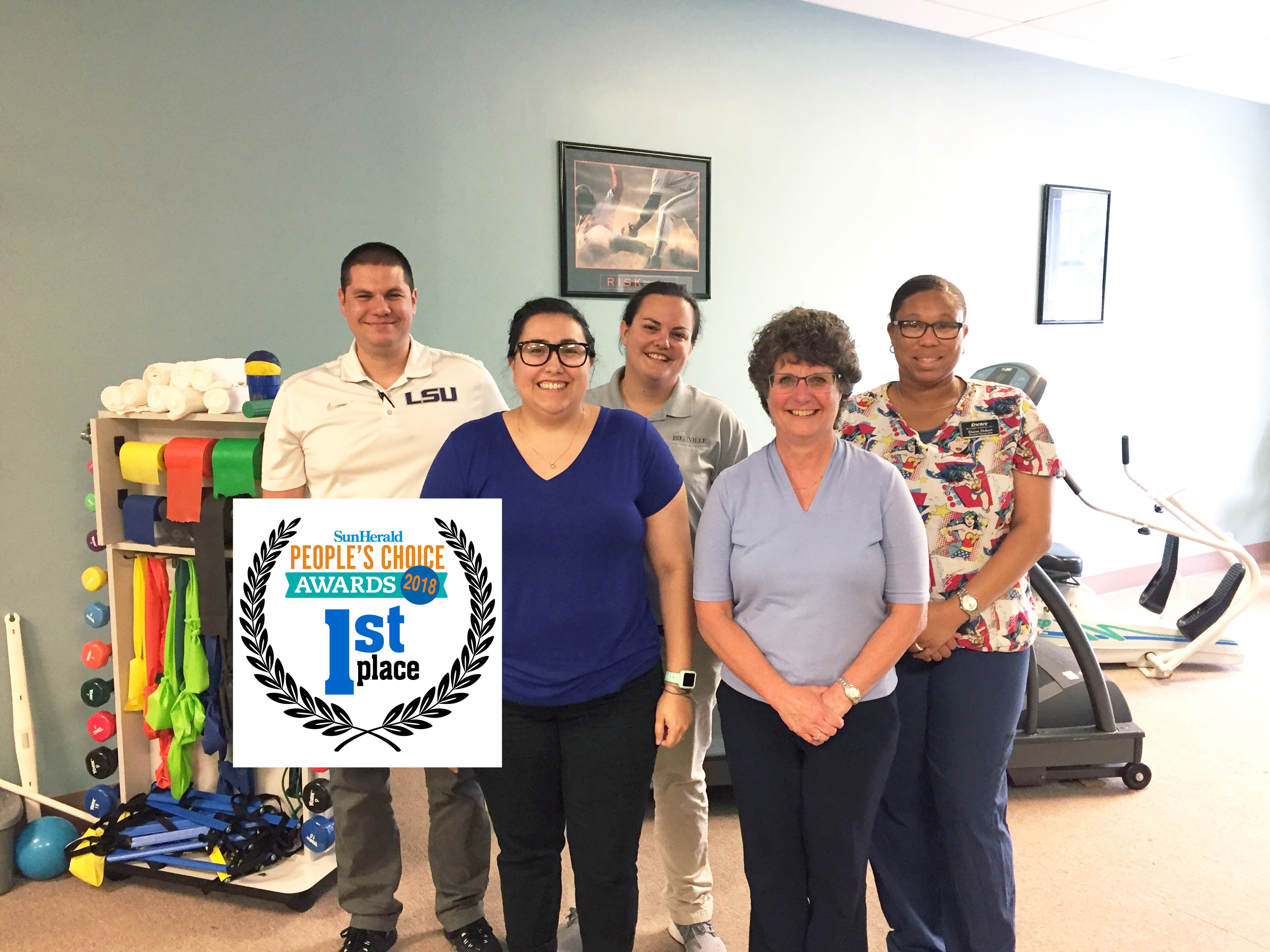 Encore Rehabilitation-Long Beach wins 1st Place Physical Therapy Clinic in the 2018 Sun Herald People's Choice Awards