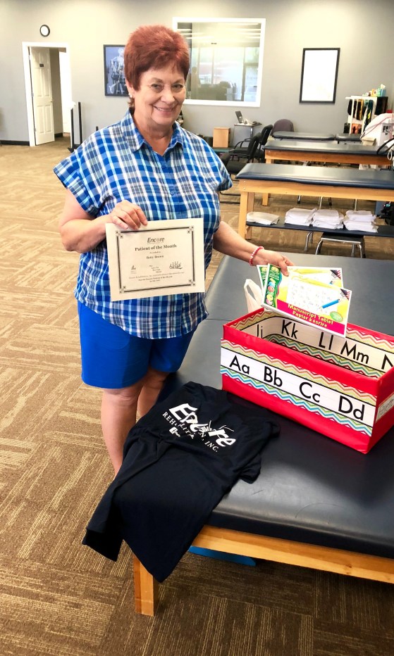 Betty Brown-Patient of the Month for Encore Rehabilitation-Fayette