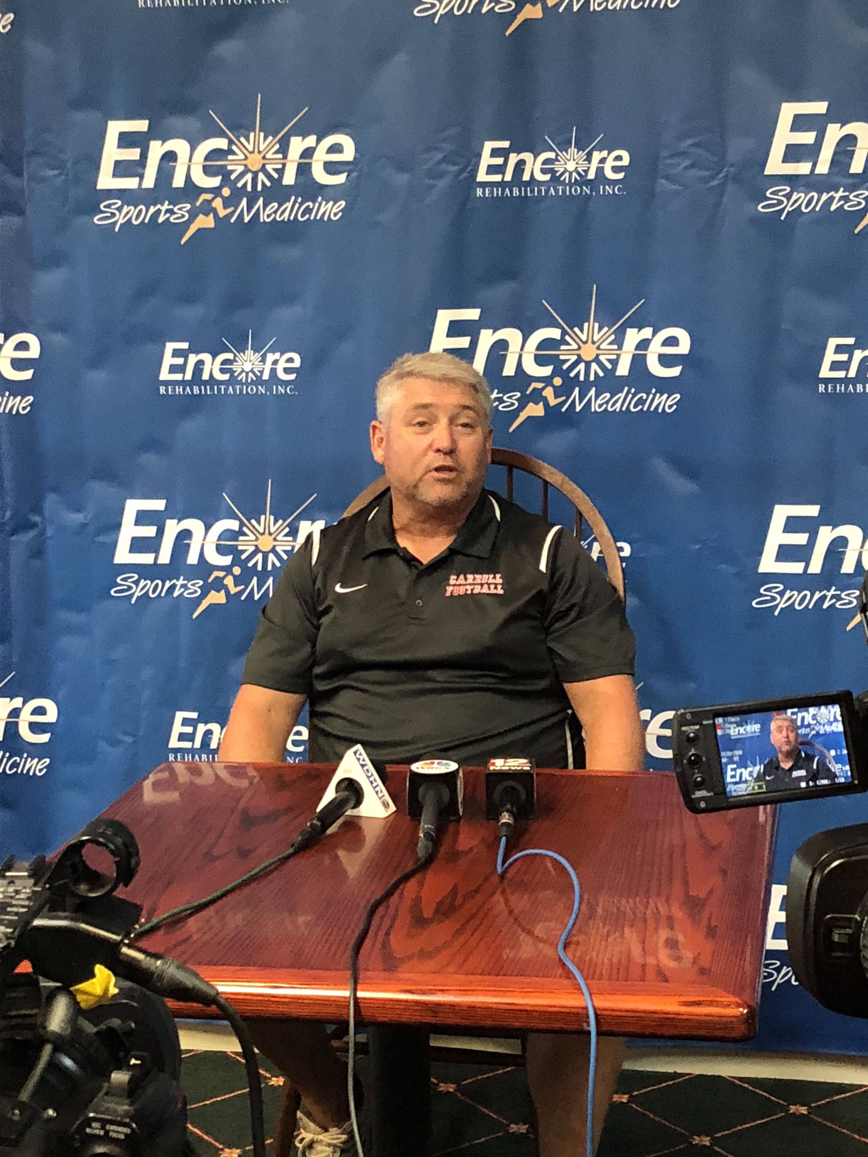 Head Football Coach Roger McDonald-Carroll High School