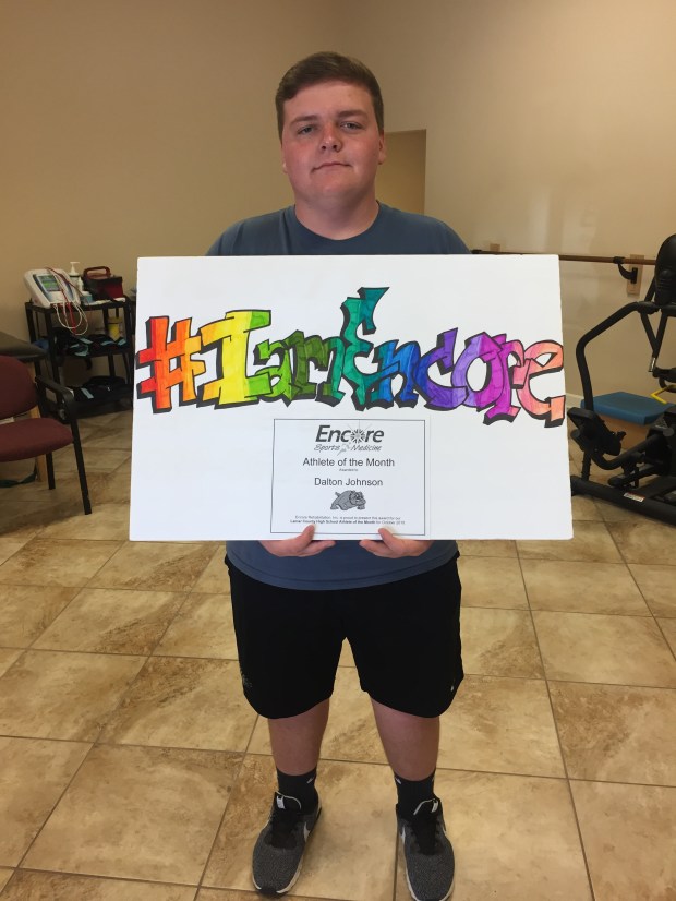 Dalton Johnson - Athlete of the Month for Encore Rehabilitation-Vernon