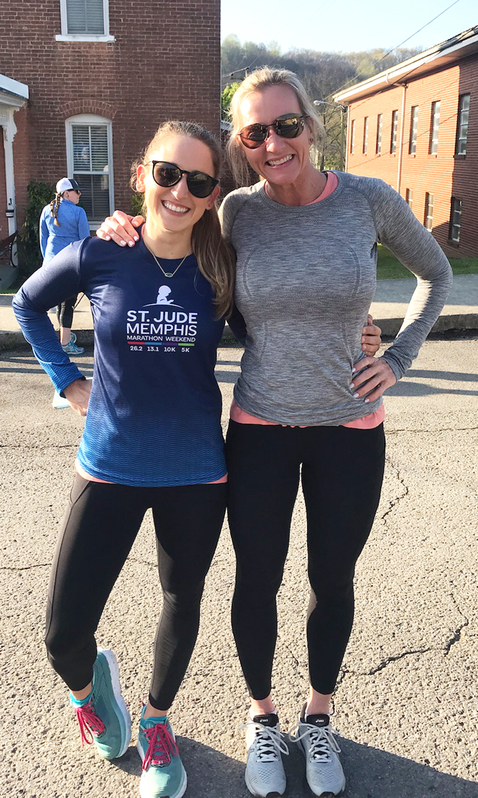 Encore Rehabilitation Clinical Director Emily LaRue, DPT, is seen her with her friend, Jill. #EncoreRehab