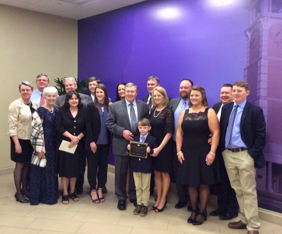 Paul Henderson with his family