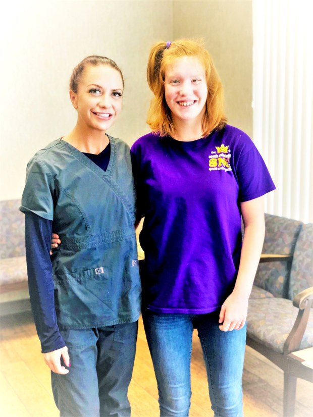 Encore Rehabilitation Speech-Lanugague Pathologist Jeni Riddle with Marimae #EncoreRehab