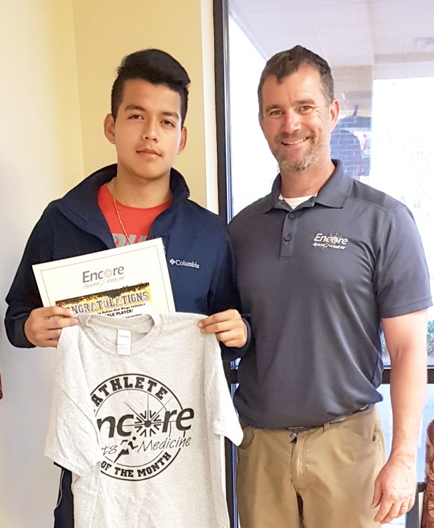 Andres Aguilar is Athlete of the Month for Good Hope High School and Encore Rehabilitation-Cullman #EncoreRehab