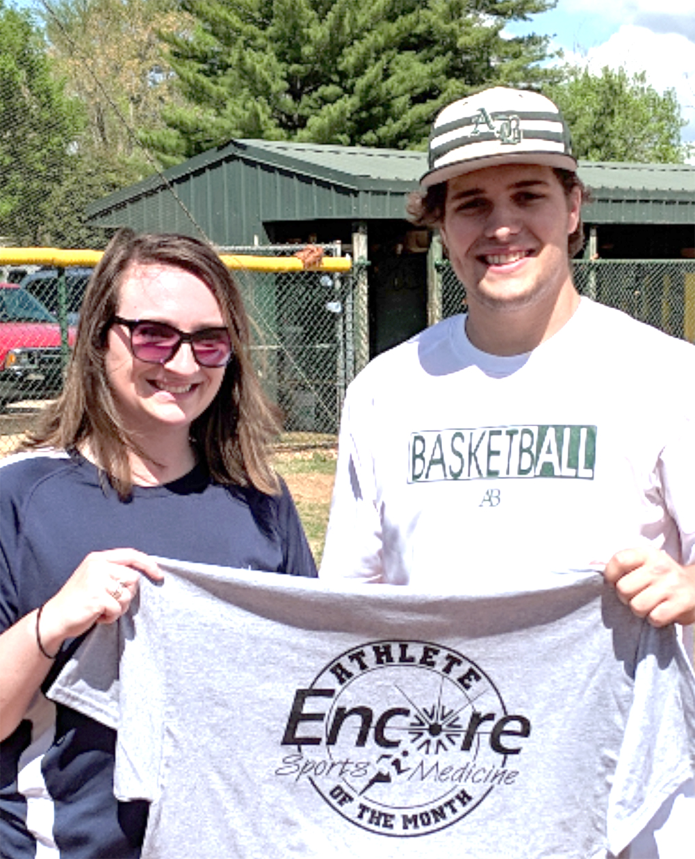 Encore Rehabilitation-Athens Athlete of the Month Cade Abernathy with Encore Sports Medicine Athletic Trainer Raye Anne Swift #EncoreRehab