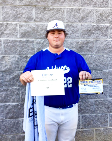 Hayden Lee is Athlete of the Month for Addison High School and Encore Rehabilitation-Cullman #EncoreRehab