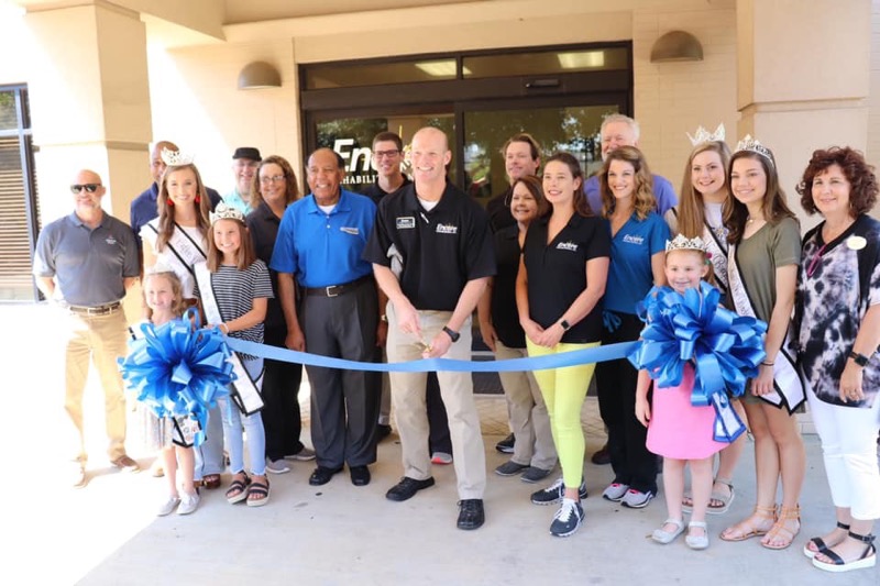 Ready to cut the ribbon at Encore Rehabilitation-Enterprise #EncoreRehab