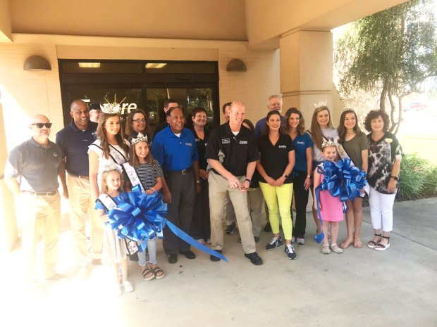 Clinic Director Randy Riley cuts the ribbon at Encore Rehabilitation-Enterprise #EncoreRehab