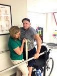 Darren Brown is leaning to walk again after a fall which left him partially paralyzed in both leg. #EncoreRehab