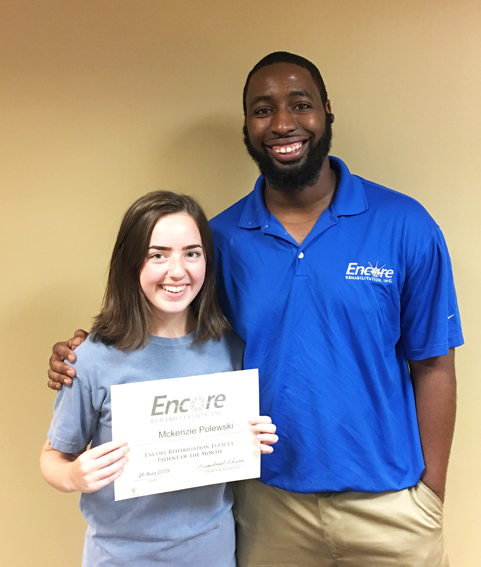McKenzie Polewski is Athlete of the Month for Encore Rehabilitation-Eufaula #EncoreRehab