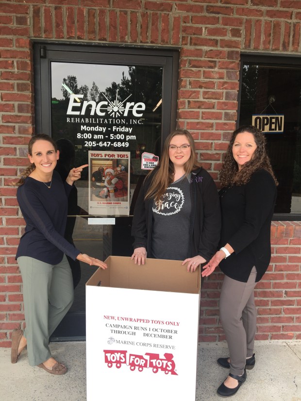 #EncoreRehab - Hayden is a collection location for Toys for Tots!