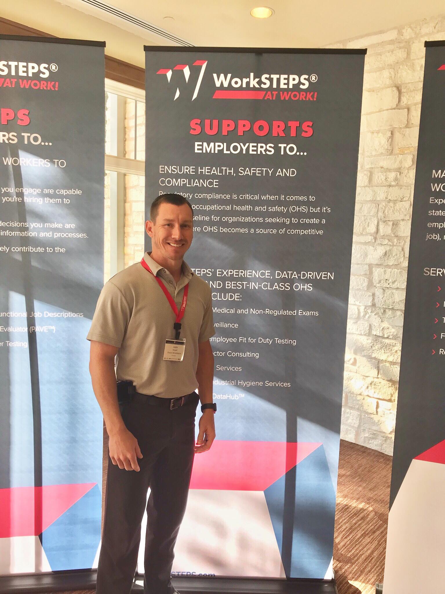 #EncoreRehab Physicial Therapist Justin Hargett at the WorkSTEPS Conference in Austin, Texas.