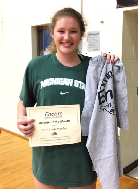 Savannah Manley is Athlete of the Month for Addison High School and #EncoreRehab Cullman