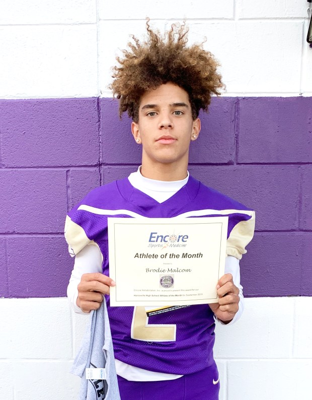 Brodie Malcom is Athlete of the Month for Hanceville High School and Encore Rehabilitation-Cullman