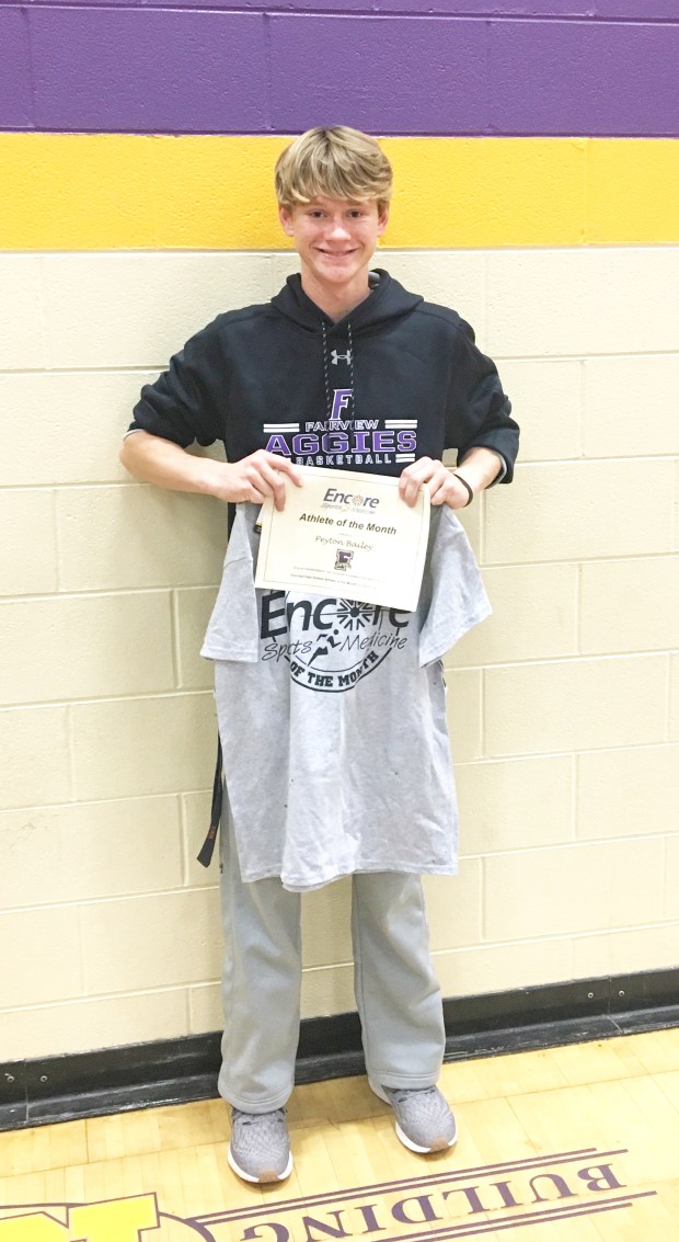 Peyton Bailey is Athlete of Month for Fairview High School and Encore Rehabilitation-Cullman