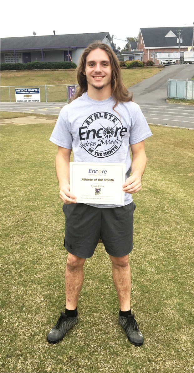 Tyvn Ellis is Athlete of the Month for Fairview High School and Encore Rehabilitation-Cullman