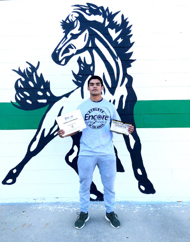 Andy Garcia is Athlete of the Month for Holly Pond High School and Encore Rehabilitation-Cullman