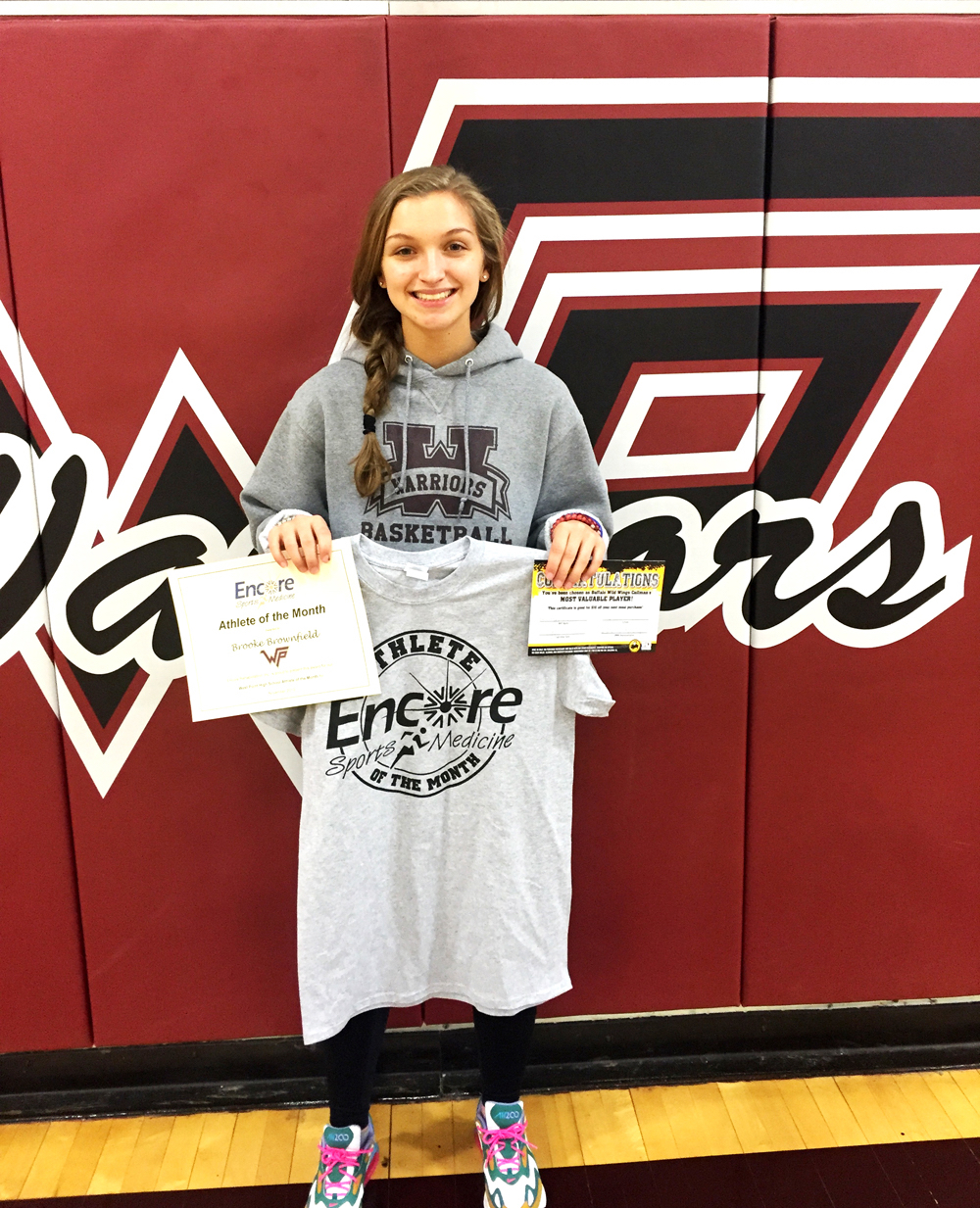 Brooke Brownfield is Athlete of the Month for West Point High School and #EncoreRehab Cullman
