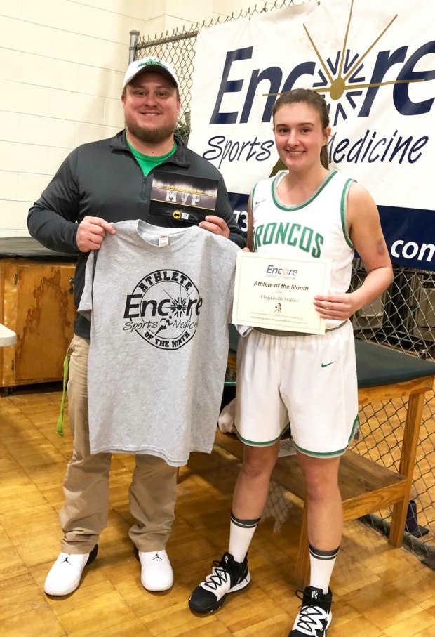 Athlete of the Month Elizabeth Miller and Encore Sports Medicine Athlete Trainer Gage Brewer #EncoreRehab