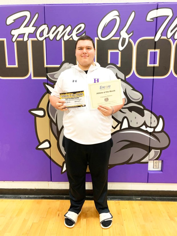 Cainon Moore is Athlete of the Month for Hanceville High School and #EncoreRehab Cullman #weLOVEtoseeyoumove