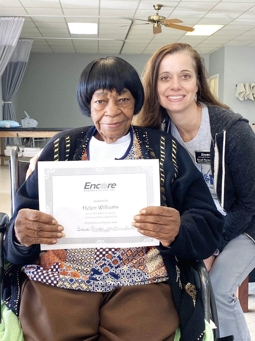 Helen Williams is Walking Again with Encore Rehabilitation-Luverne #weLOVEtoseeyoumove #EncoreRehab
