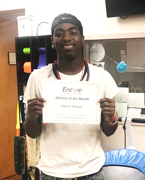 Xavier Hosea is Athlete of the Month for #EncoreRehab Bessemer West