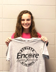 Hannah Duncan is Athlete of the Month for Encore Rehabilitation at DeKalb Regional Medical Center