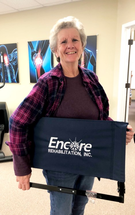 Linda Stinson is Patient of the Month for #EncoreRehab Columbiana