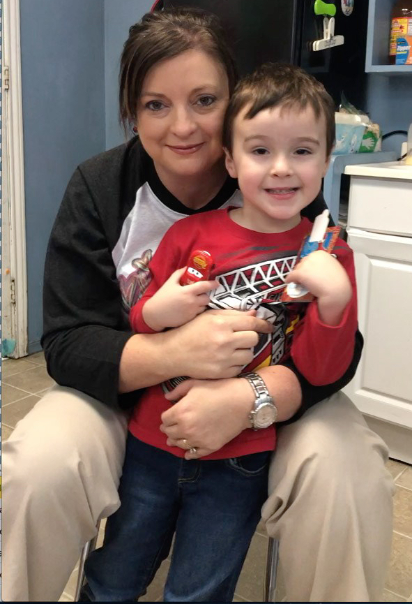 Encore Rehabilitation Therapist Christie Wilson with Lucas