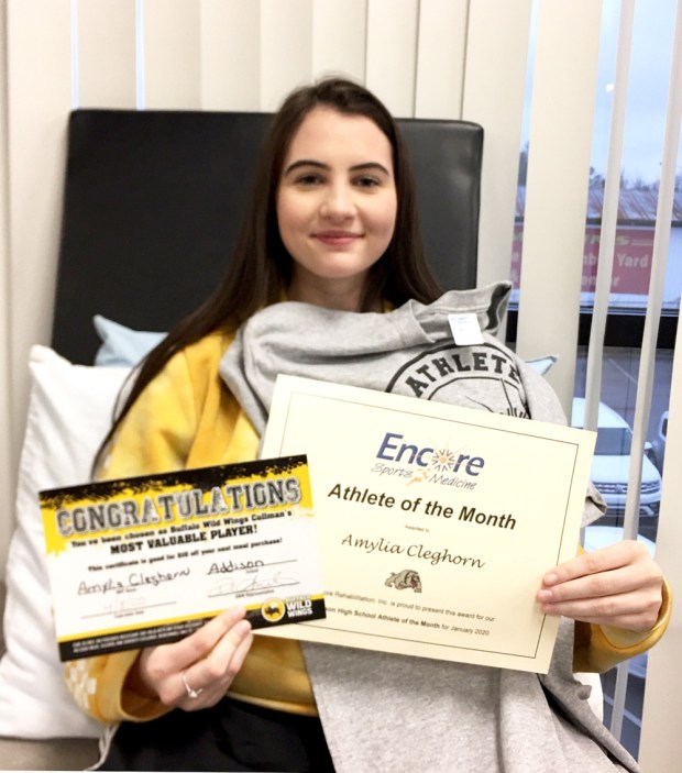 Amylia Cleghorn is Athlete of the Month for Addison High School and Encore Rehabilitation-Cullman