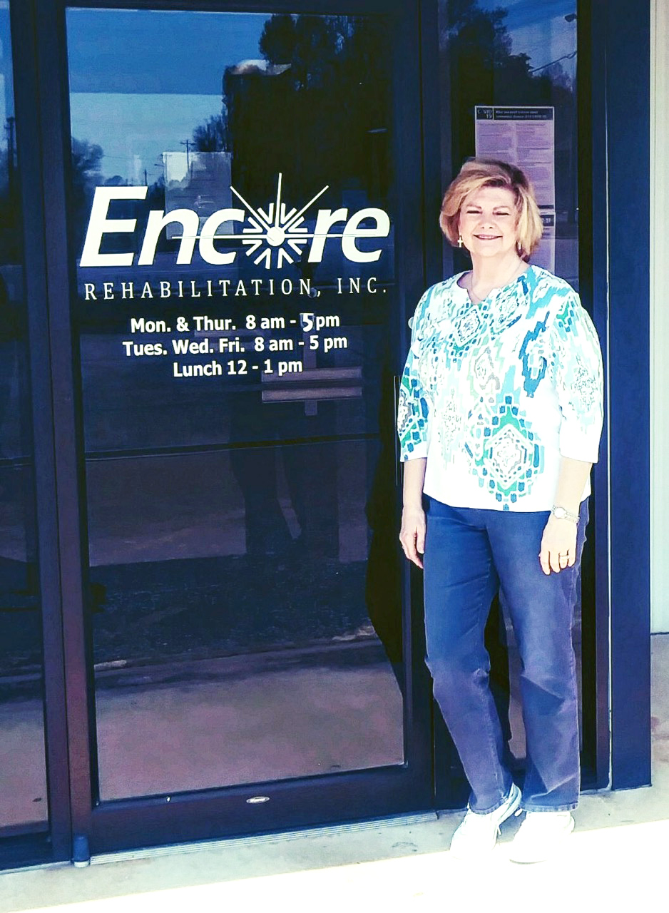 Deirdre Smith is Patient of the Month for #EncoreRehab Muscle Shoals