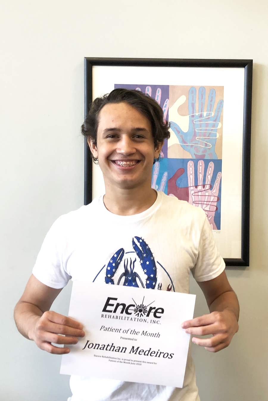 Jonathan Medeiros is Patient of the Month for #EncoreRehab Dothan