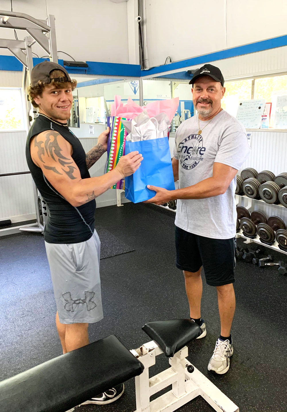 Wade Courtney is recognized as a Super SportsFit Member at SportsFit Leakesville