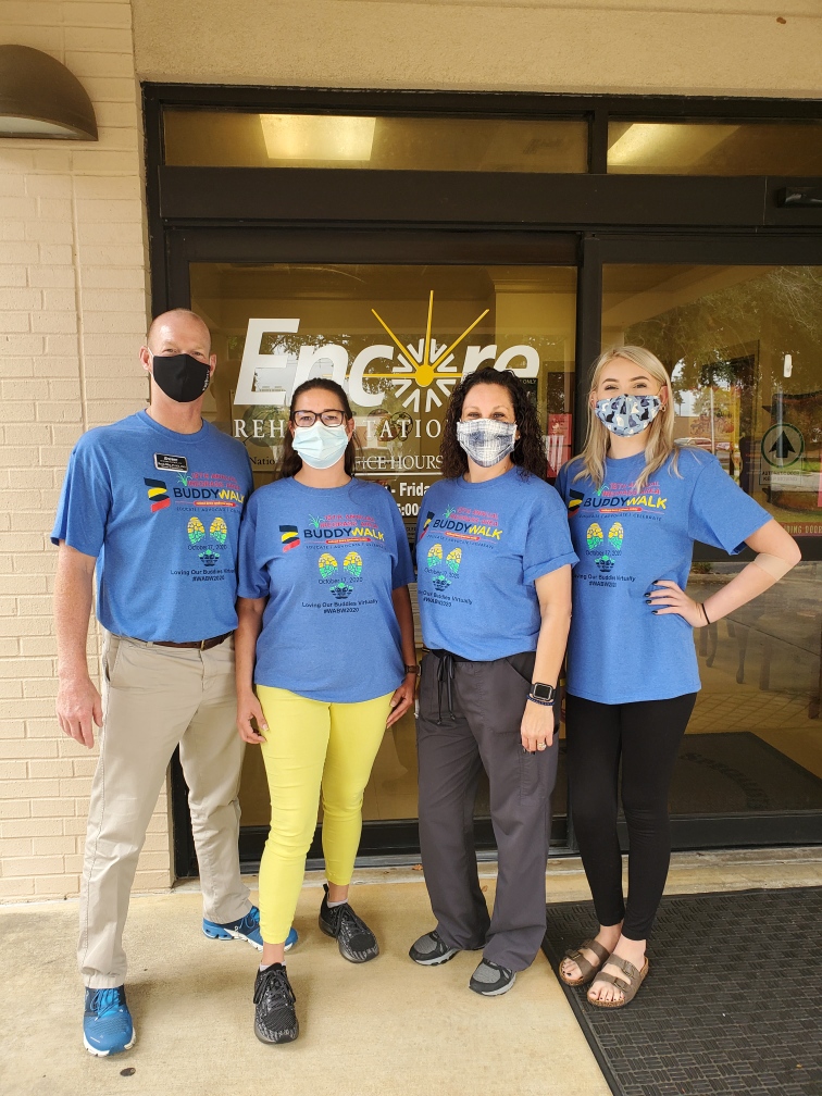 #EncoreRehab Enterprise proudly participated in the 13th Annual Wiregrass Area Buddy Walk for Down's Syndrome Awareness. 