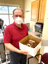 Mr Raybon expressed his gratitude for his successful rehab by bringing the #EncoreRehab Staff at Pascagoula Rehab a delicious chocolate cake! Thanks!
