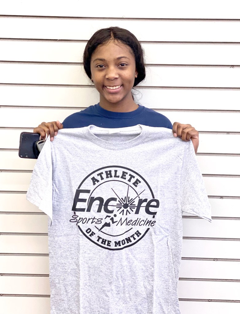 Congratulations to Nykeia Bell, Athlete of the Month for Encore Rehabilitation-Opp! 