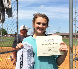 Anna Grace Luker is Athlete of the Month for Encore Rehabilitation-Cullman! 