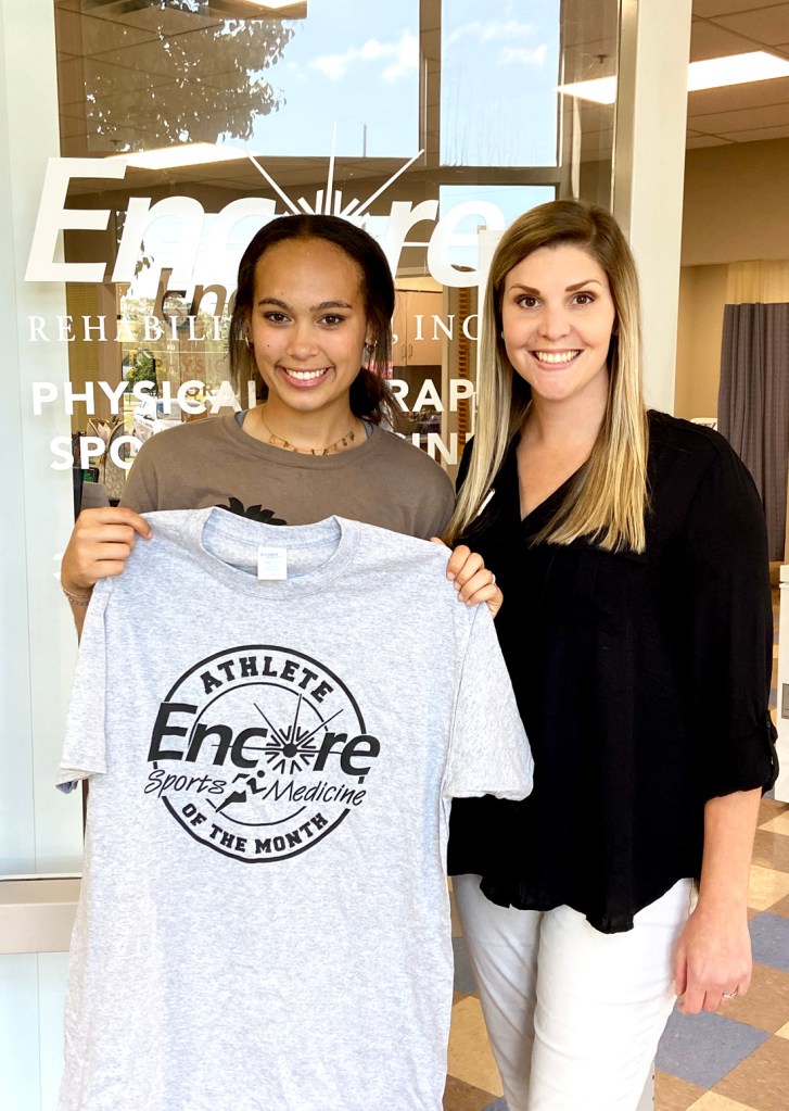 Karleigh Moore is Patient of the Month for Encore Rehabilitation-Geneva