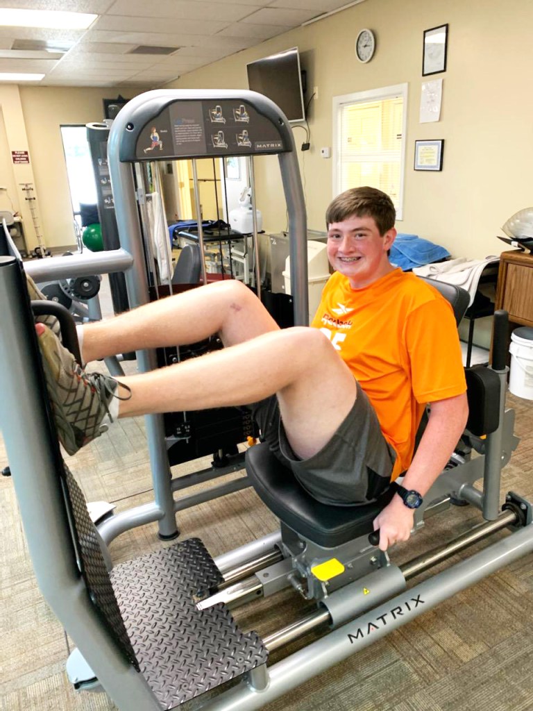 Connor Porter is Patient of the Month for Encore Rehabilitation-Muscle Shoals! #EncoreRehab 