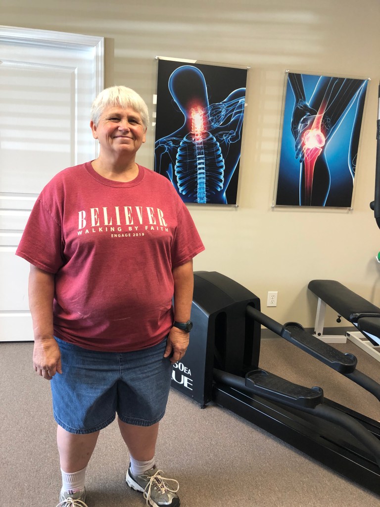 Teresa Edge is glad she chose #EncoreRehab Columbiana to be her rehab provider following knee surgery