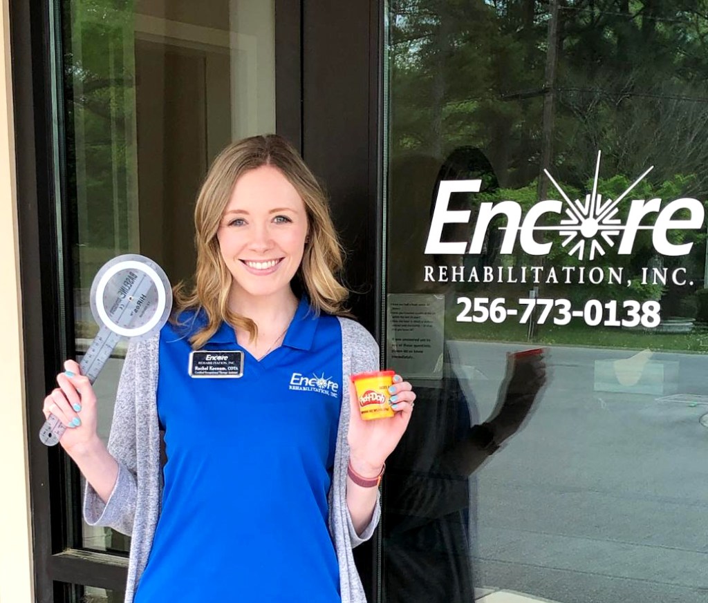 Happy National Occupational Therapy Month to Rachel Keenum, COTA/L, with #EncoreRehab Hartselle! 